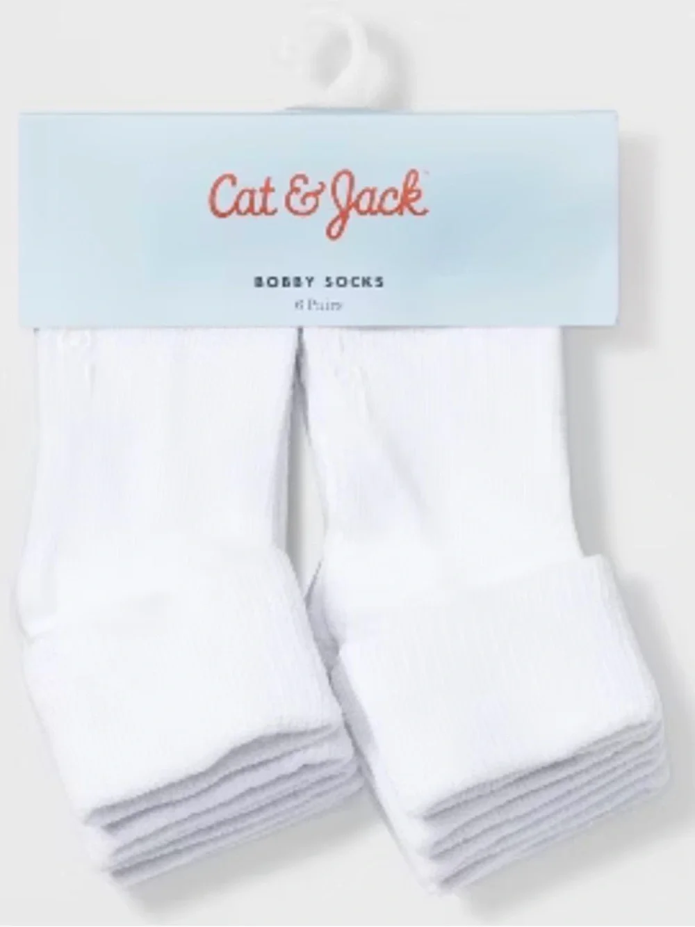 Cat & Jack Toddler 6pk Low Cut Bobby Socks - Cat & Jack White 2T-3T